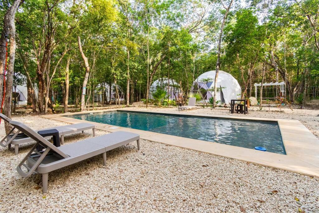Glamping Mayan Glam Tulum Pueblo Buitenkant foto